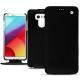 LG G6 leather case - Ebène ( Sleek P C12 - Black ) 