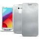 Housse cuir LG G6 - Platinium ( Bologna Hi Gloss Metallic - Pantone 877C ) 