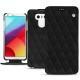Custodia in pelle LG G6 - Noir - Couture ( Nappa - Black ) 