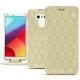Custodia in pelle LG G6 - Beige - Couture ( Nappa - Pantone 7502C ) 
