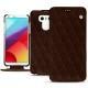 Funda de piel LG G6 - Châtaigne - Couture ( Pantone 476C ) 