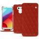 LG G6 leather case - Papaye - Couture ( Pantone 180C ) 