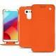 LG G6 leather case - Orange fluo