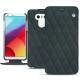 Housse cuir LG G6 - Blu marino - Couture