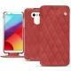Housse cuir LG G6 - Cerise vintage - Couture