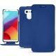 Custodia in pelle LG G6 - Bleu Océan PU