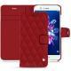 가죽 커버 Huawei Honor 8 Pro - Rouge - Couture ( Nappa - Pantone 199C ) 
