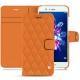 Housse cuir Huawei Honor 8 Pro - Orange - Couture ( Nappa - Pantone 1495U ) 