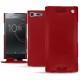 Housse cuir Sony Xperia XZ Premium - Rouge ( Nappa - Pantone 199C ) 