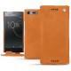 Sony Xperia XZ Premium leather case - Mandarine vintage ( Pantone 165C ) 