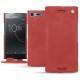 Custodia in pelle Sony Xperia XZ Premium - Cerise vintage ( Pantone 185C ) 