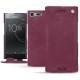 Housse cuir Sony Xperia XZ Premium - Prune vintage ( Pantone 512C ) 