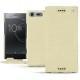 Lederschutzhülle Sony Xperia XZ Premium - Ivoire ( Sleek P C12 - White ) 