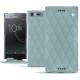 Lederschutzhülle Sony Xperia XZ Premium - Bleu ciel - Couture ( Nappa - Pantone 277C ) 