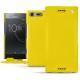 Housse cuir Sony Xperia XZ Premium - Jaune fluo