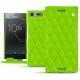 Funda de piel Sony Xperia XZ Premium - Vert fluo - Couture
