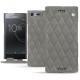 Housse cuir Sony Xperia XZ Premium - Acier vintage - Couture