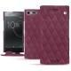 硬质真皮保护套 Sony Xperia XZ Premium - Prune vintage - Couture