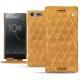 Housse cuir Sony Xperia XZ Premium - Or Maïa - Couture