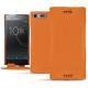 Sony Xperia XZ Premium leather case - Orange PU