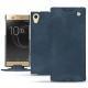 Sony Xperia XA1 Ultra leather case - Jean vintage ( Roughtcut - Pantone 285U  ) 