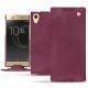 Custodia in pelle Sony Xperia XA1 Ultra - Prune vintage ( Pantone 512C ) 