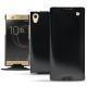 Lederschutzhülle Sony Xperia XA1 Ultra - Onyx ( Bologna Hi Gloss - Black ) 
