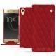 Custodia in pelle Sony Xperia XA1 Ultra - Rouge - Couture ( Nappa - Pantone 199C ) 