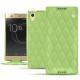 Sony Xperia XA1 Ultra leather case - Vert olive - Couture ( Nappa - Pantone 578U ) 