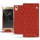 Sony Xperia XA1 Ultra leather case - Papaye - Couture ( Pantone 180C ) 
