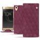 Sony Xperia XA1 Ultra leather case - Prune vintage - Couture
