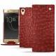 Housse cuir Sony Xperia XA1 Ultra - Autruche ciliegia