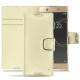 Custodia in pelle Sony Xperia XA1 Ultra - Ivoire ( Sleek P C12 - White ) 