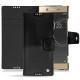 Lederschutzhülle Sony Xperia XA1 Ultra - Onyx ( Bologna Hi Gloss - Black ) 