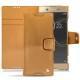 Sony Xperia XA1 Ultra leather case - Or Maïa ( Bologna Hi Gloss Metallic - Pantone 871C ) 