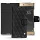 Custodia in pelle Sony Xperia XA1 Ultra - Noir - Couture ( Nappa - Black ) 
