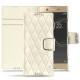 Capa em pele Sony Xperia XA1 Ultra - Blanc - Couture ( Bologna - White ) 