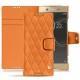 Housse cuir Sony Xperia XA1 Ultra - Orange - Couture ( Nappa - Pantone 1495U ) 