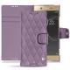 Housse cuir Sony Xperia XA1 Ultra - Lilas - Couture ( Nappa - Pantone 2645U ) 