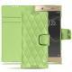 Custodia in pelle Sony Xperia XA1 Ultra - Vert olive - Couture ( Nappa - Pantone 578U ) 