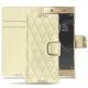 Custodia in pelle Sony Xperia XA1 Ultra - Ivoire - Couture ( Sleek P C12 - White ) 