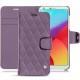 レザーケース LG G6 - Lilas - Couture ( Nappa - Pantone 2645U ) 