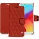 LG G6 leather case - Papaye - Couture ( Pantone 180C ) 