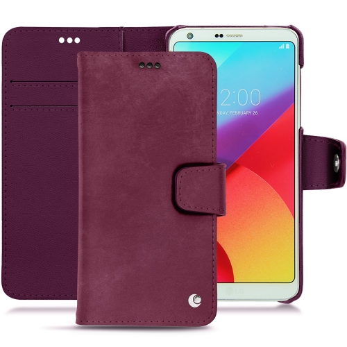 Capa em pele LG G6Prune vintage ( Pantone #612434 ) 