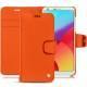 LG G6 leather case - Orange fluo