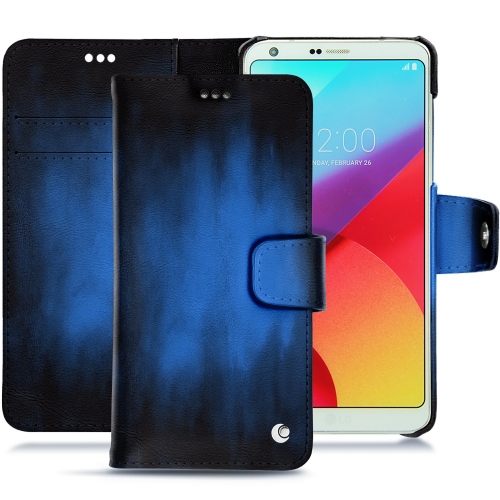 硬质真皮保护套 LG G6Bleu Patine