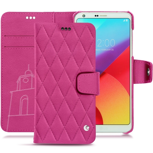 Lederschutzhülle LG G6Rose BB - Couture ( Pantone #DB599F )