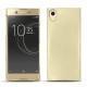 Sony Xperia XA1 Ultra leather cover - Beige ( Nappa - Pantone 7502C ) 
