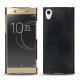 Sony Xperia XA1 Ultra leather cover - Dark vintage ( Roughtcut - Black#5256 ) 