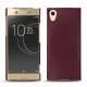 Coque cuir Sony Xperia XA1 Ultra - Lie de vin ( Pantone 5115C ) 